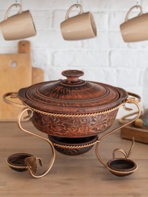 Садж "Жаровня з соусниками" 3 л