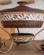 Садж "Жаровня з соусниками ангоб" 3 л - Зображення 6