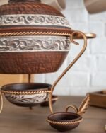 Садж "Макітра з соусниками ангоб" 3,5 л - Зображення 5