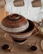 Садж "Макітра з соусниками ангоб" 3,5 л - Зображення 2