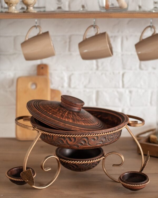 Садж "Сковорідка з соусниками" 1,8 л - Зображення 3