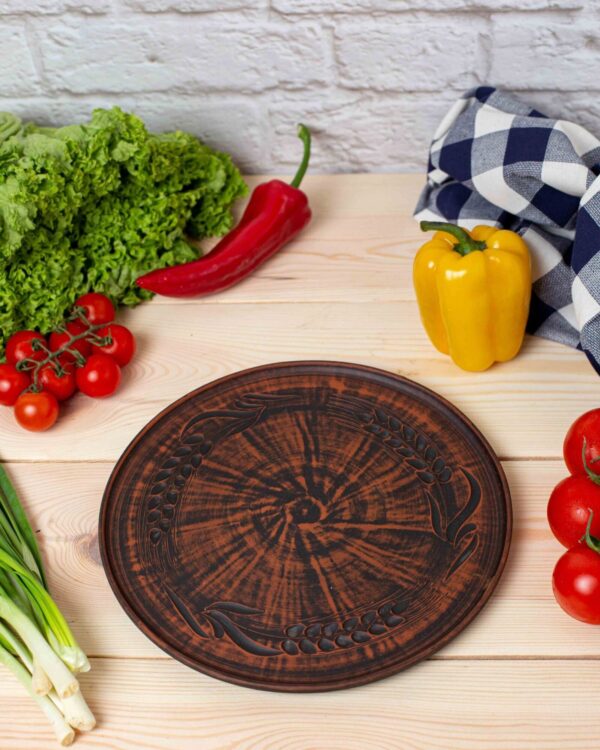 Тарілка плоска "колосок" 25 см - Зображення 2