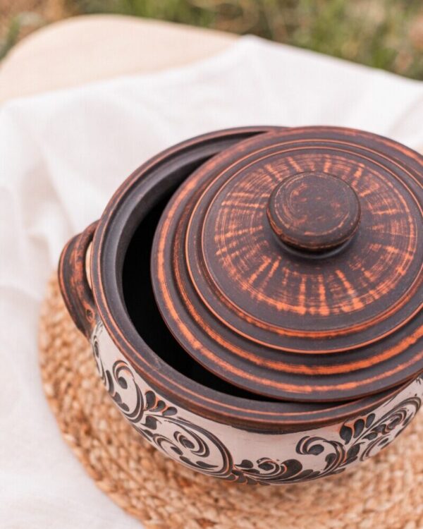 Супник різьблений (ангоб) 5 л - Зображення 3