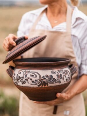 Супник різьблений (ангоб) 5 л