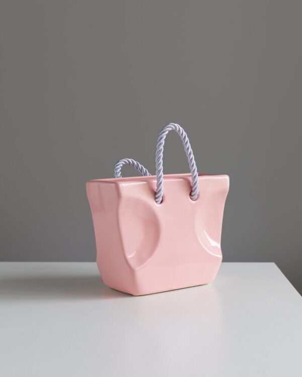 Ваза “Сумочка” рожева - Зображення 3