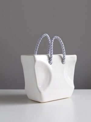 Ваза "Сумочка" біла