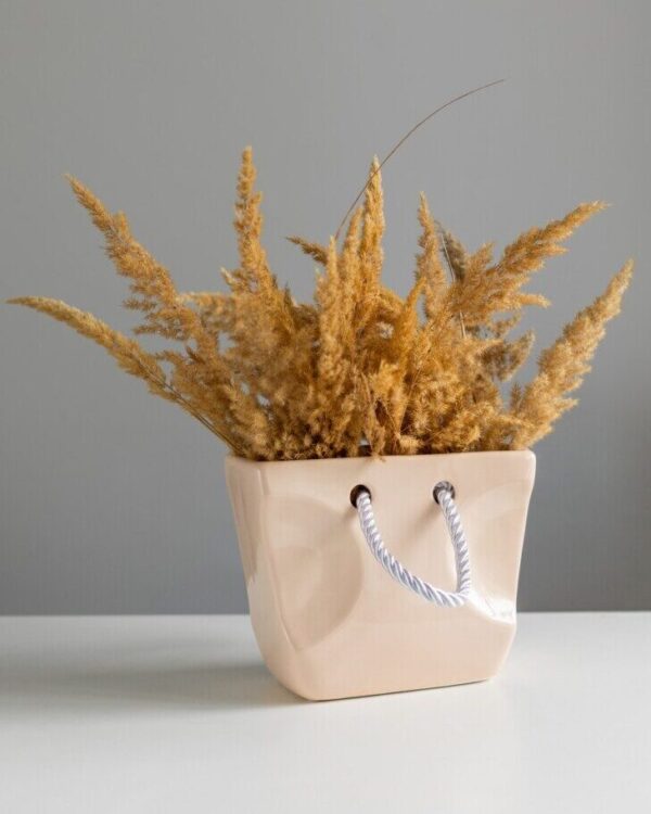 Ваза “Сумочка” беж - Зображення 4