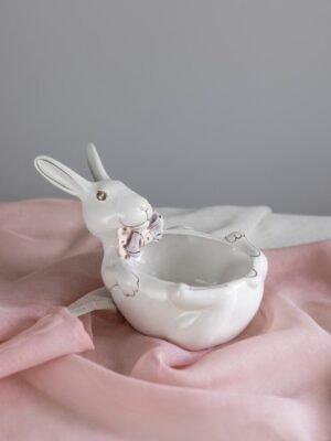 Цукерниця “Кролик” білий