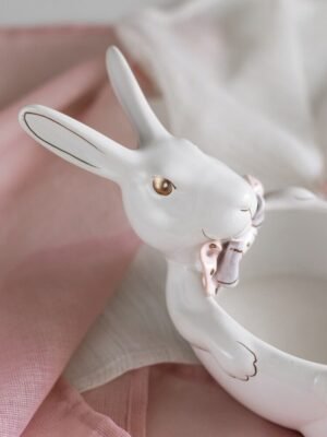 Цукерниця “Кролик” білий