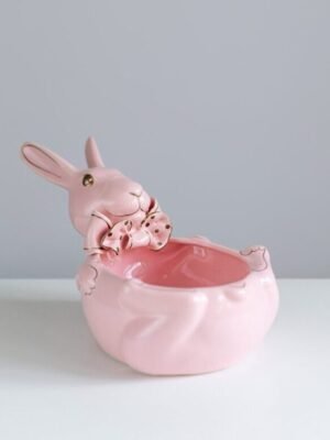 Цукерниця "Кролик" рожевий