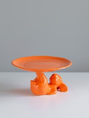 Тарілка кролик (помаранчева)