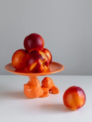 Тарілка кролик (помаранчева)