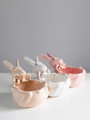 Цукерниця “Кролик” бежевий