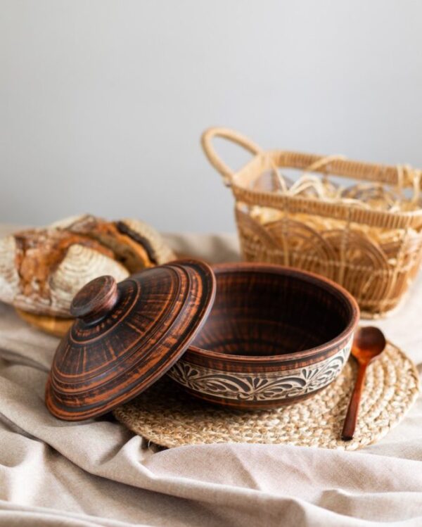 Жаровня середня 2,3 л (ангоб) - Зображення 3