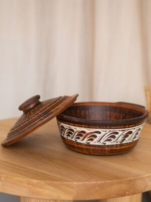 Жаровня різьблена (ангоб) 2 л