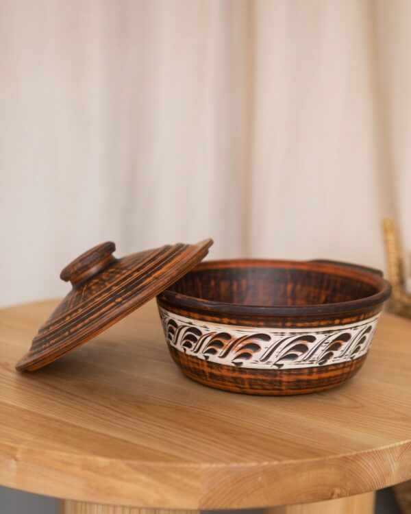 Жаровня різьблена (ангоб) 2 л - Зображення 2