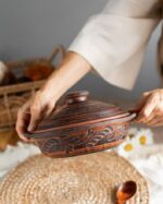 Сковорода із червоної глини 1,8 л - Зображення 3