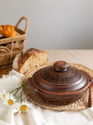 Сковорода із червоної глини 1,8 л