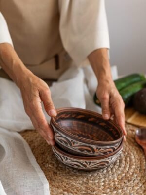 Миска дніпровська 650 мл (ангоб)