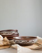 Салатник із червоної глини 1,4 л (ангоб) - Зображення 5