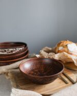 Салатник із червоної глини 1,4 л - Зображення 2