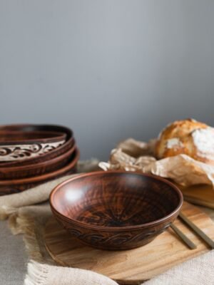 Салатник із червоної глини 1,4 л