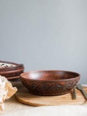 Салатник із червоної глини 1,4 л