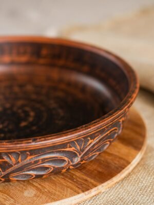 Млинниця із червоної глини 25 см