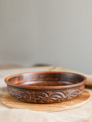 Млинниця із червоної глини 25 см