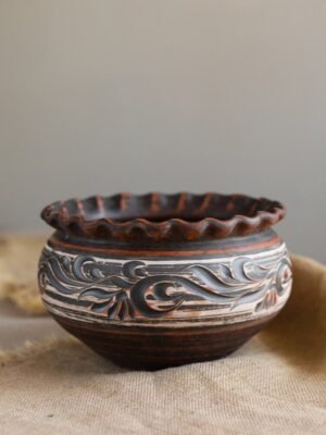 Макітра гончарна велика (ангоб) 3 л