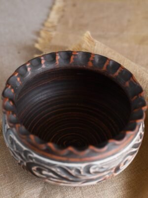 Макітра гончарна велика (ангоб) 3 л