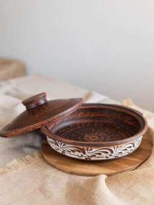 Сковорода з ручками (Ангоб) діаметр 29 см