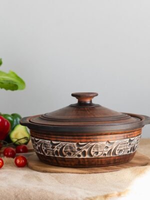 Сковорода глибока 3 л (ангоб)