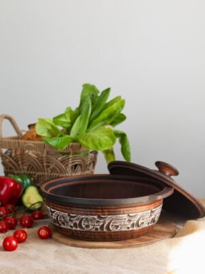 Сковорода глибока 3 л (ангоб)