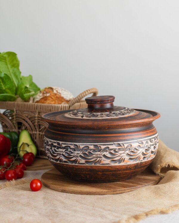 Шашличниця гончарна (ангоб) 6 л - Зображення 4