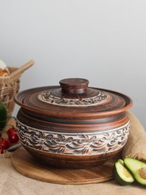 Шашличниця гончарна (ангоб) 6 л