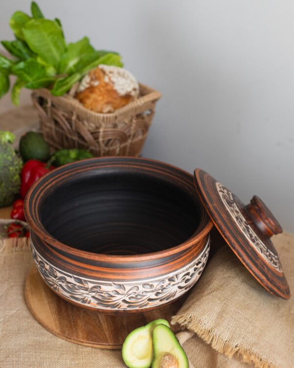 Шашличниця гончарна (ангоб) 6 л - Зображення 2