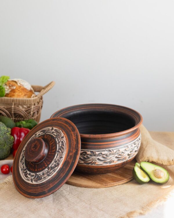 Шашличниця гончарна (ангоб) 6 л - Зображення 5