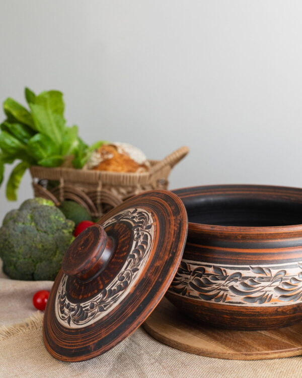 Шашличниця гончарна (ангоб) 6 л - Зображення 3