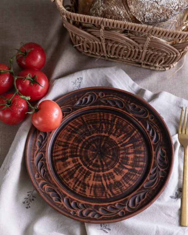 Тарілка плоска "в'юнок" 25 см - Зображення 2