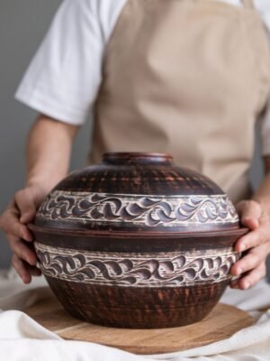 Хлібниця з кришкою (ангоб) 3,5 л