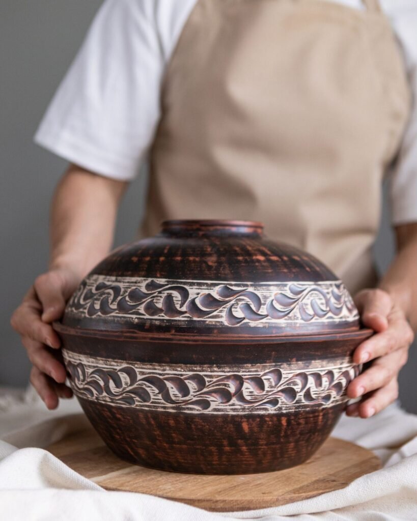 Хлібниця з кришкою (ангоб) 3,5 л