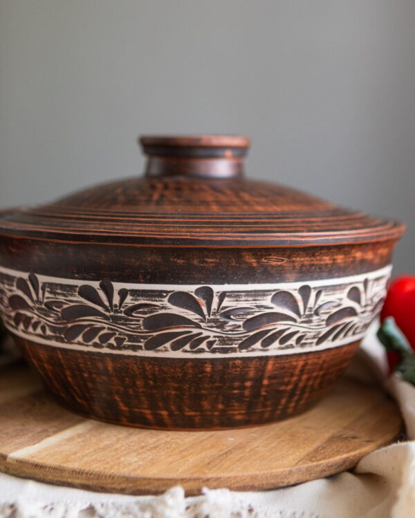 Макітра з кришкою 3,3 л (ангоб) - Зображення 3