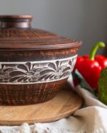 Макітра з кришкою 3,3 л (ангоб) - Зображення 4