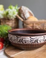 Макітра різьблена 2,5 л (ангоб)