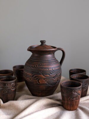 Набір глечик 3,2 л + 6 склянок 0,35 л