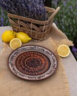 Тарілка з бортиками ангоб 25 см