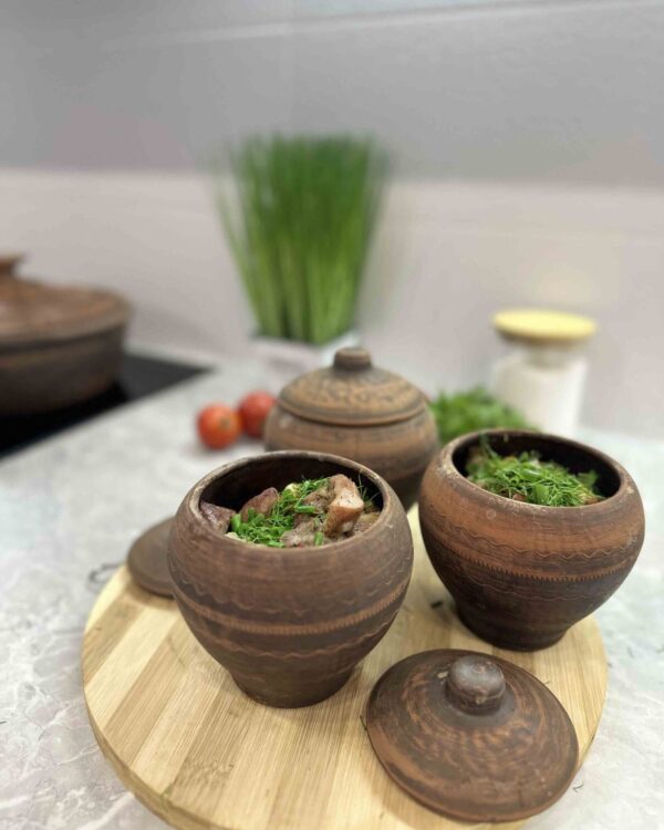 Глиняний горщик для запікання 500 мл - Зображення 2