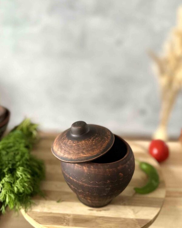 Глиняний горщик для запікання 500 мл - Зображення 3