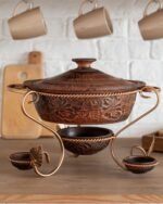 Садж "Жаровня з соусниками" 3 л